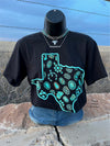 Texas Turquoise Squash Top - Also in Plus Size