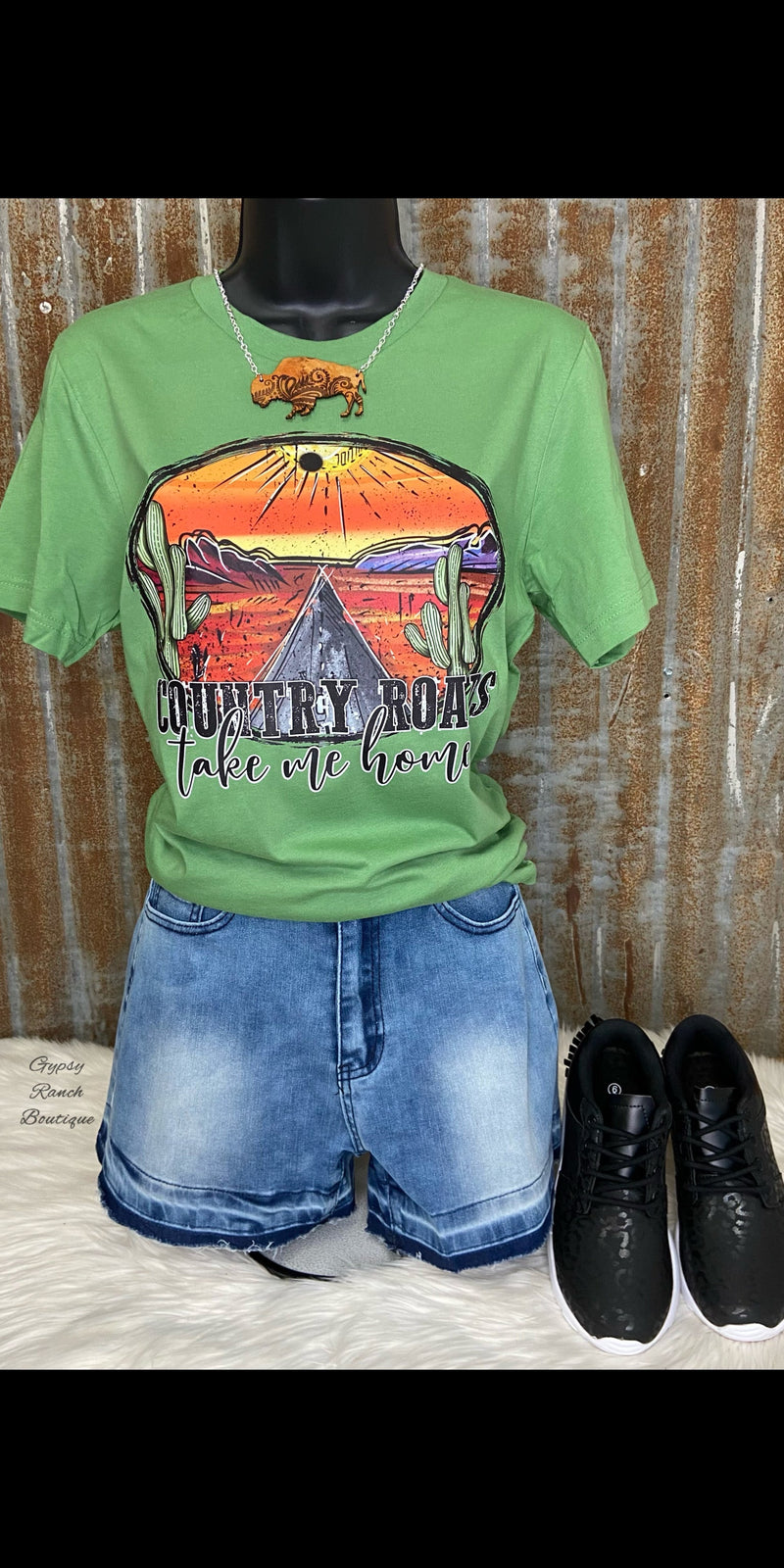 Country Roads Take Me Home Top - Also in Plus Size