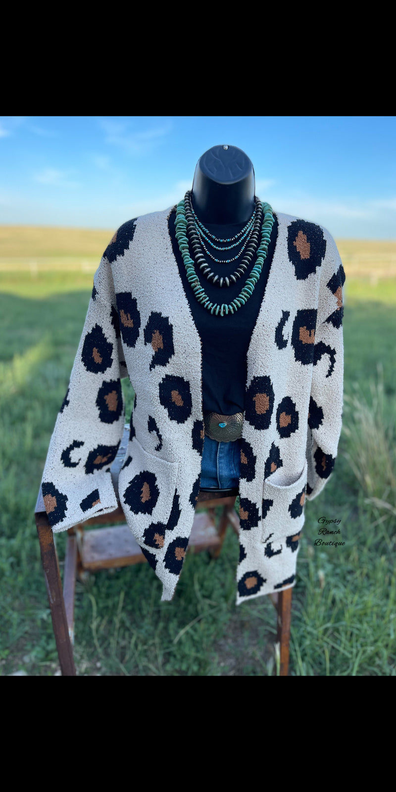 The Palmer Leopard Soft Thick Cardigan- Also in Plus Size