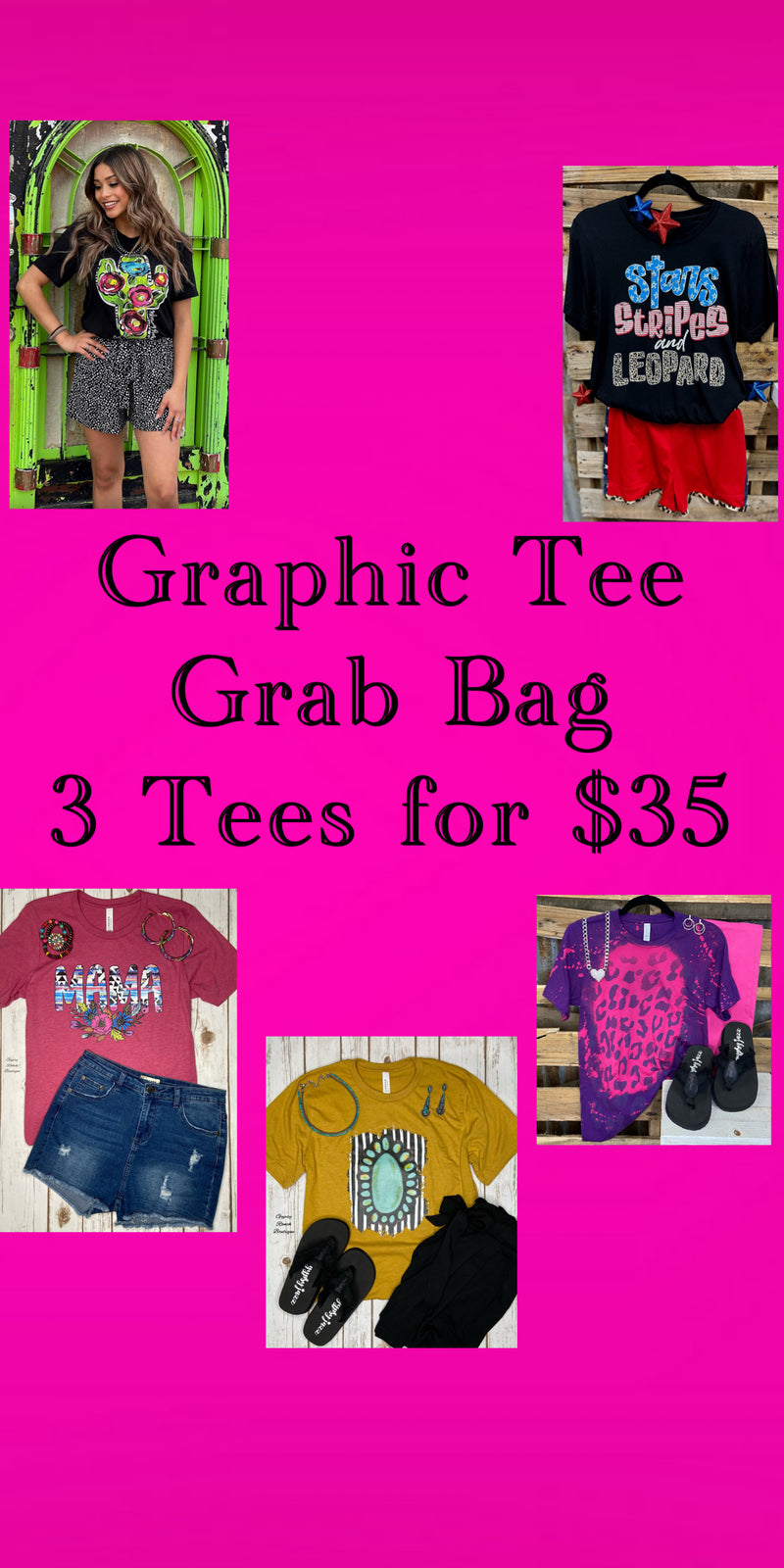 Graphic Tee Mystery Bag Items