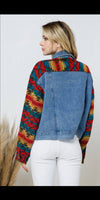 Prestige Aztec Denim Shacket Jacket