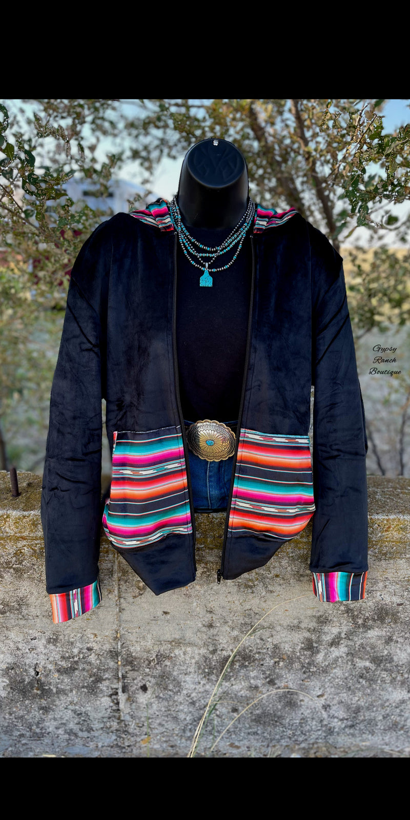 Turner Falls SOFT Serape Zip Up Jacket - Also in Plus Size