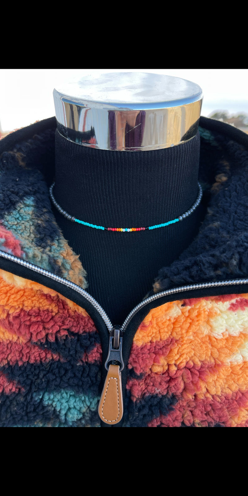 Rosario Beaded Choker Necklace