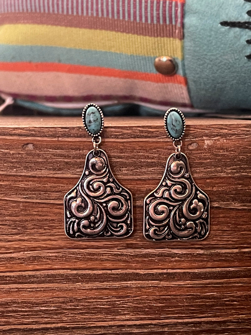 Cattleman’s Ear Tag Earrings