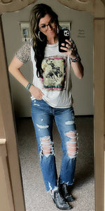 Round Rock Leopard Bronc Top - Also in Plus Size