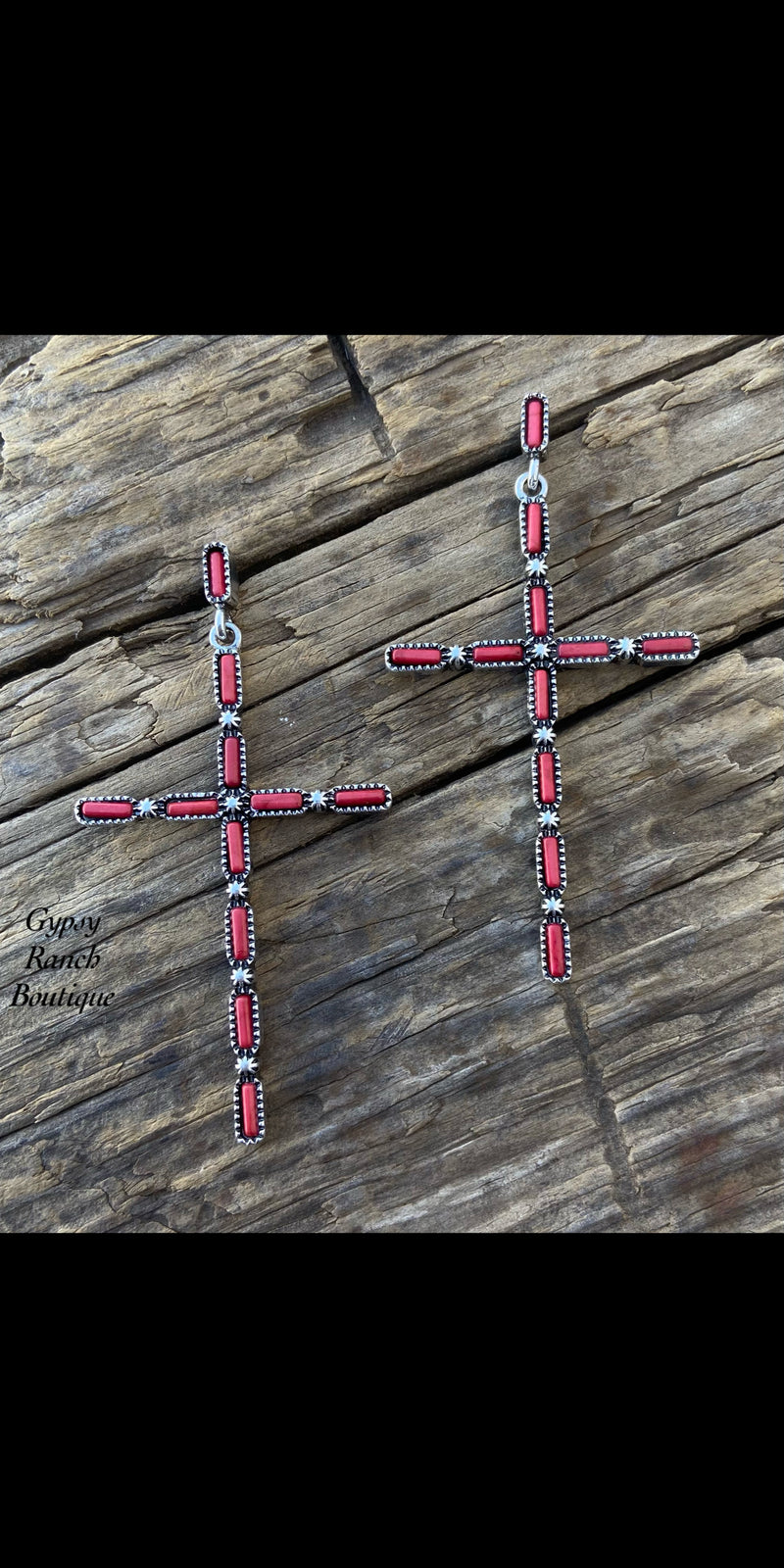 Red River Cross Earrings