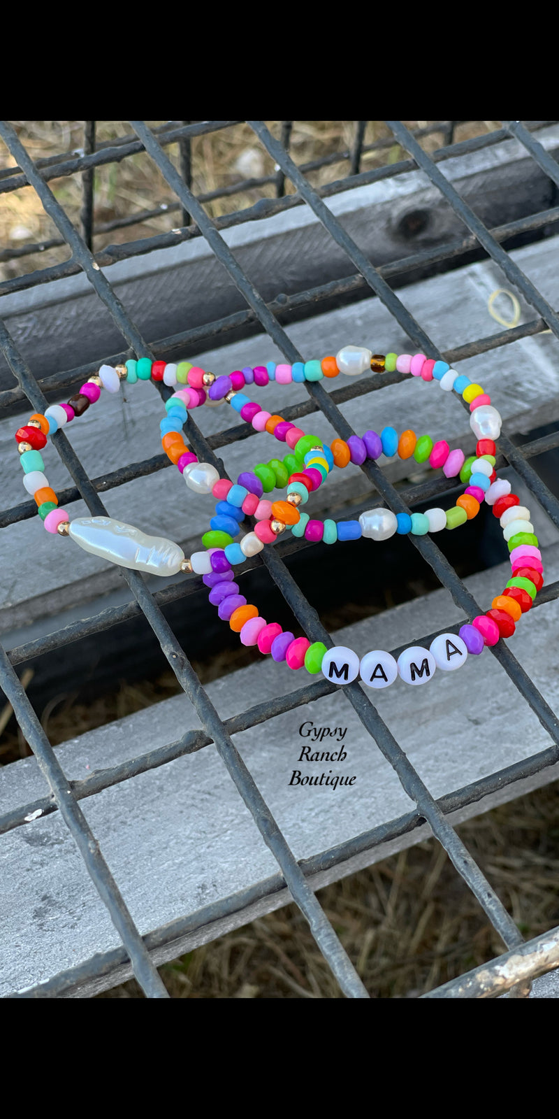 MAMA Colorful Beaded Bracelet