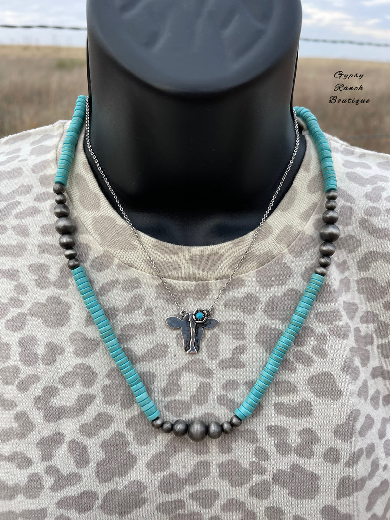 Brazos Kreek Turquoise & Navajo Pearl Necklace