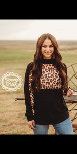 Kitlee Leopard Pullover - Also in Plus Size