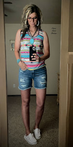 Cali Judy Blue Distressed Jeans