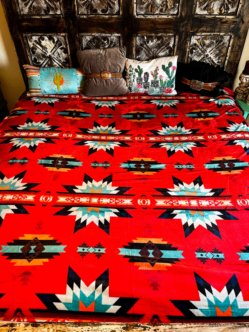 Midwestern Cozy Reversible Queen Blanket