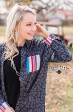 Havasu Aztec Leopard Button Up Top - Also in Plus Size