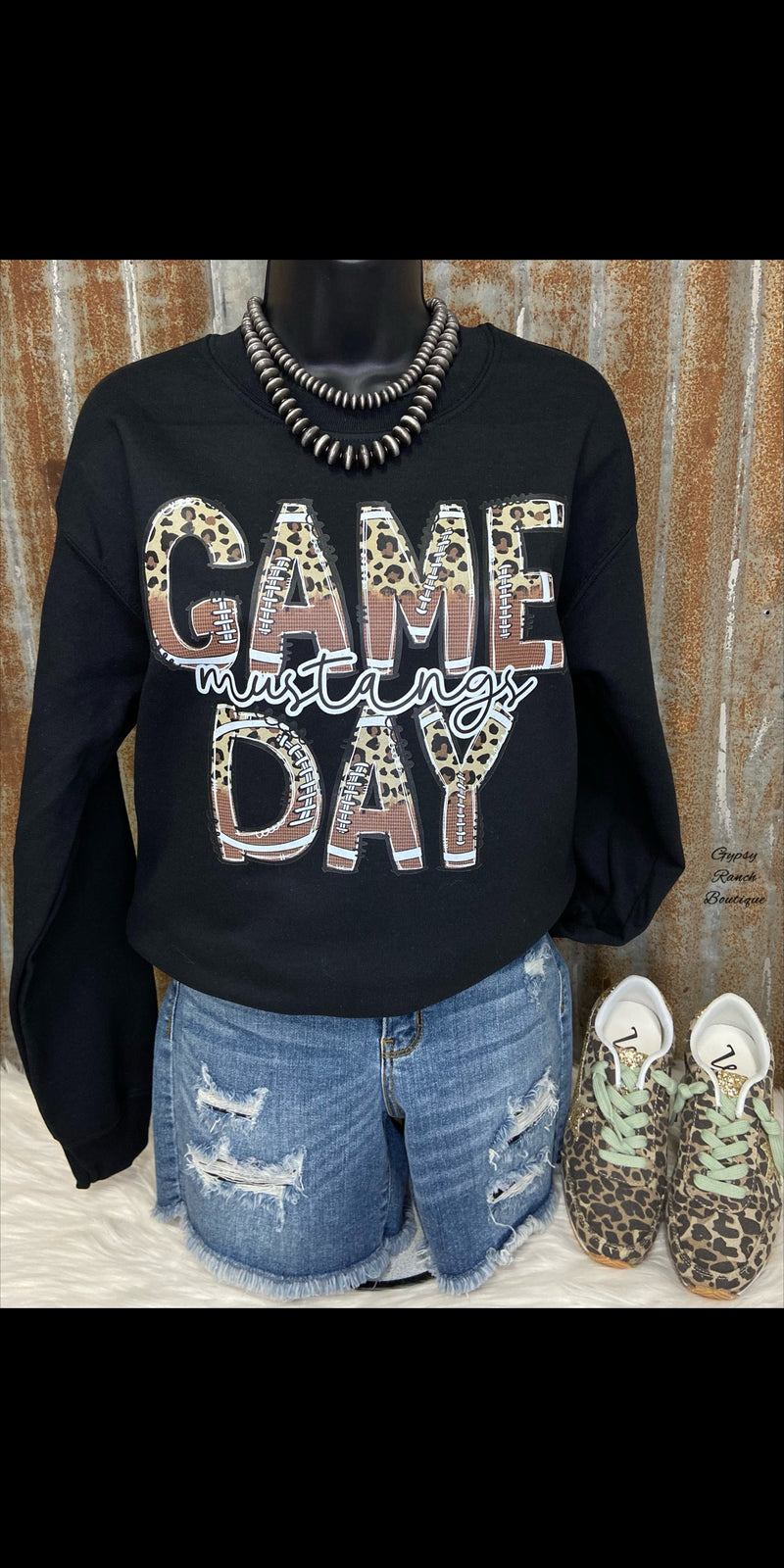 Game Day Mustangs Sweatshirt - Also in Plus Size