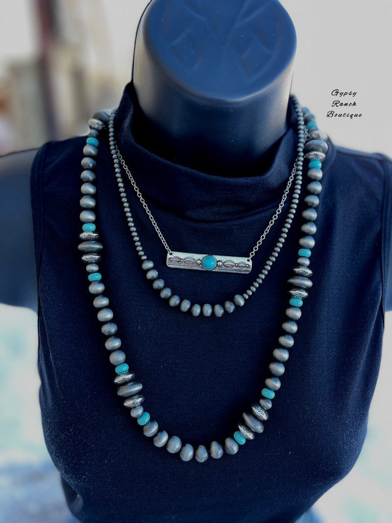 Temple Navajo Pearl Turquoise Necklaces