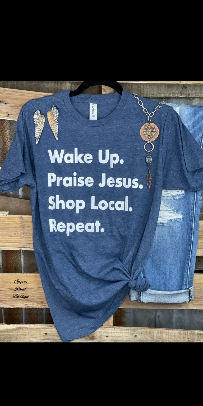 Wake Up. Praise Jesus. Top - Also in Plus Size