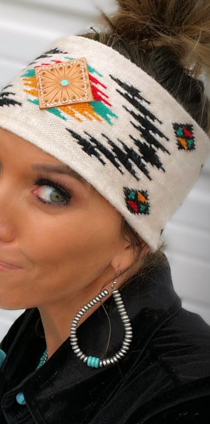 Sunray Turquoise & Navajo Pearl Earrings