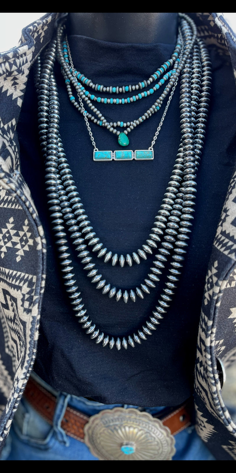 McLean Navajo Pearl Layered Necklace