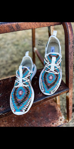 The Brigham Turquoise Gypsy Jazz Shoes