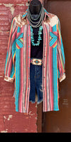 Wimberley Serape Cowhide Tunic Top - Also in Plus Size