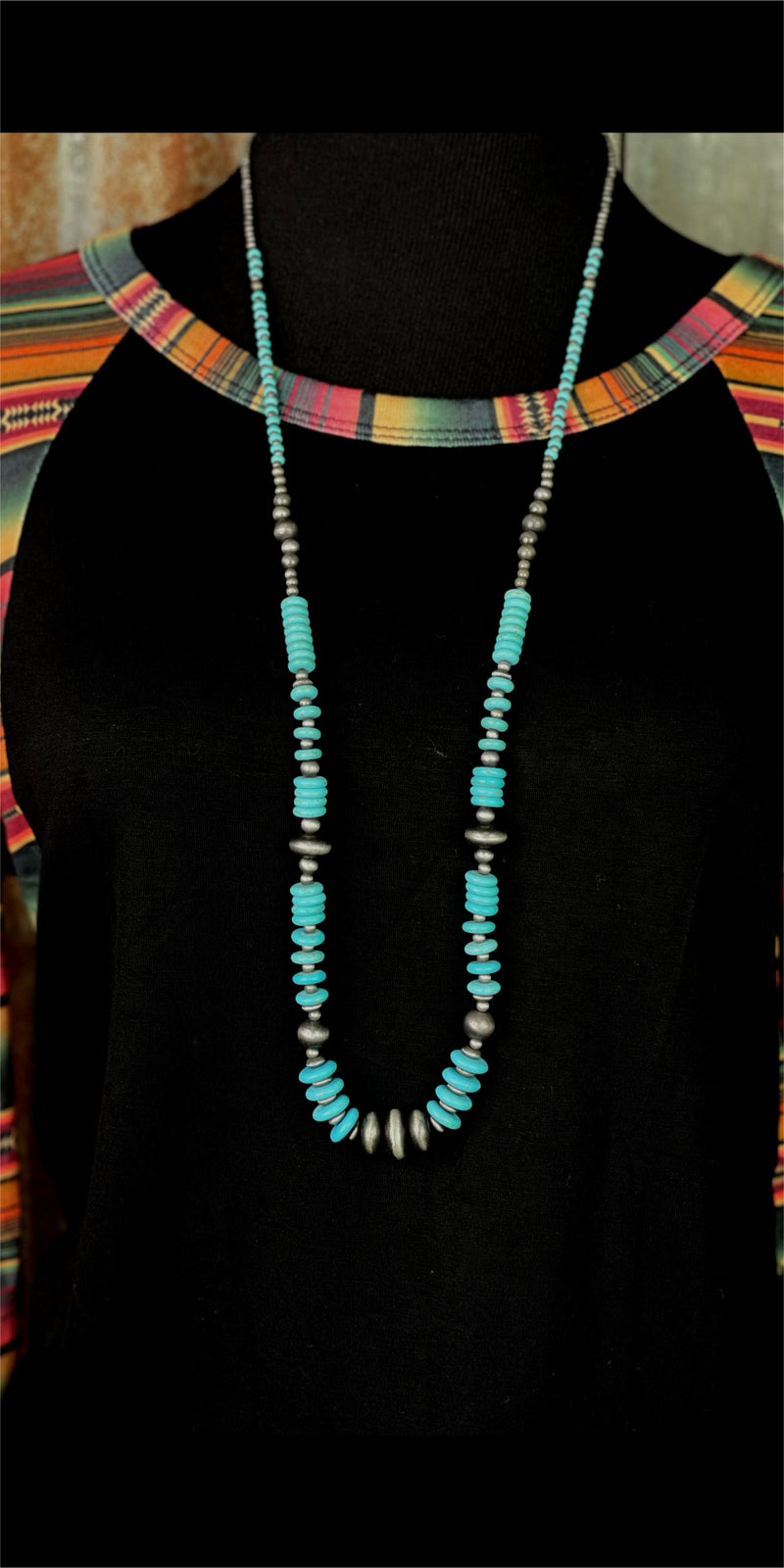 Sugar Creek Navajo & Turquoise Long Necklace
