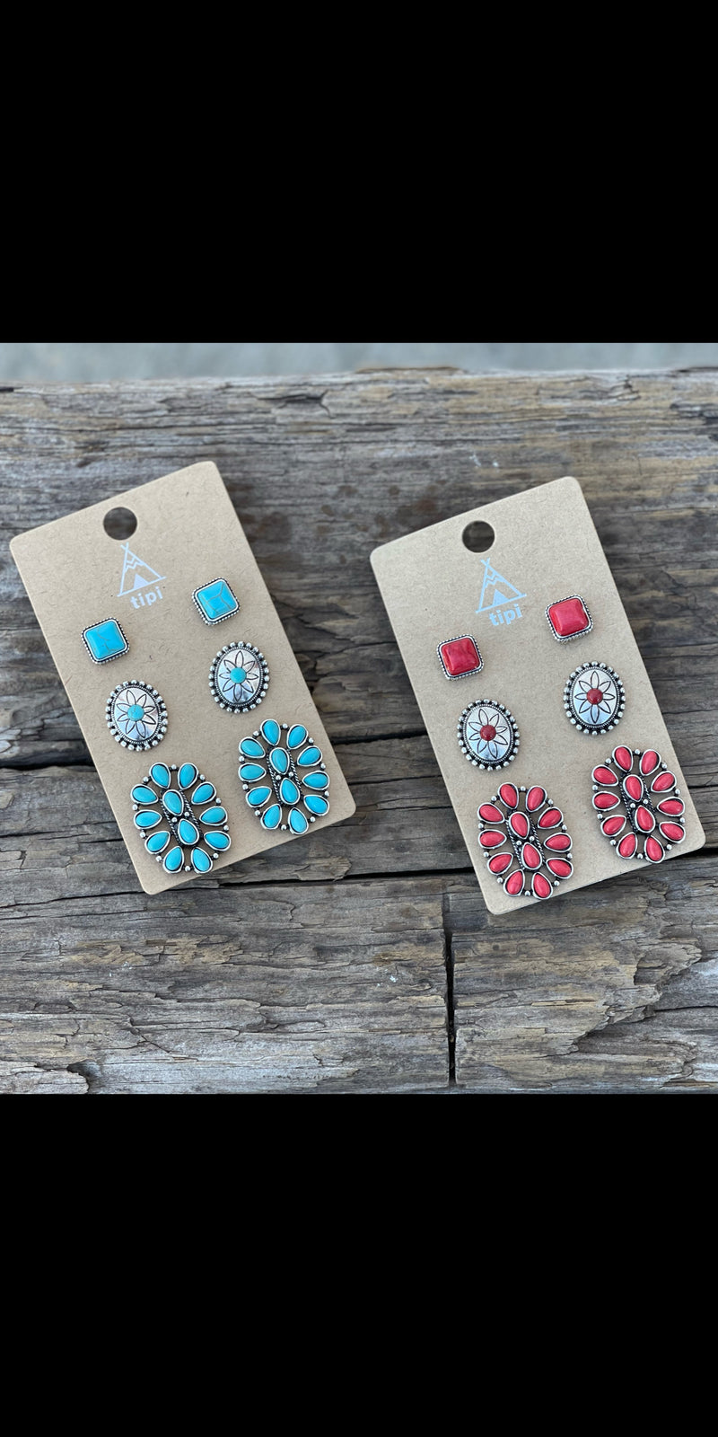 Fabulous Fit Stone Set of 3 Earrings