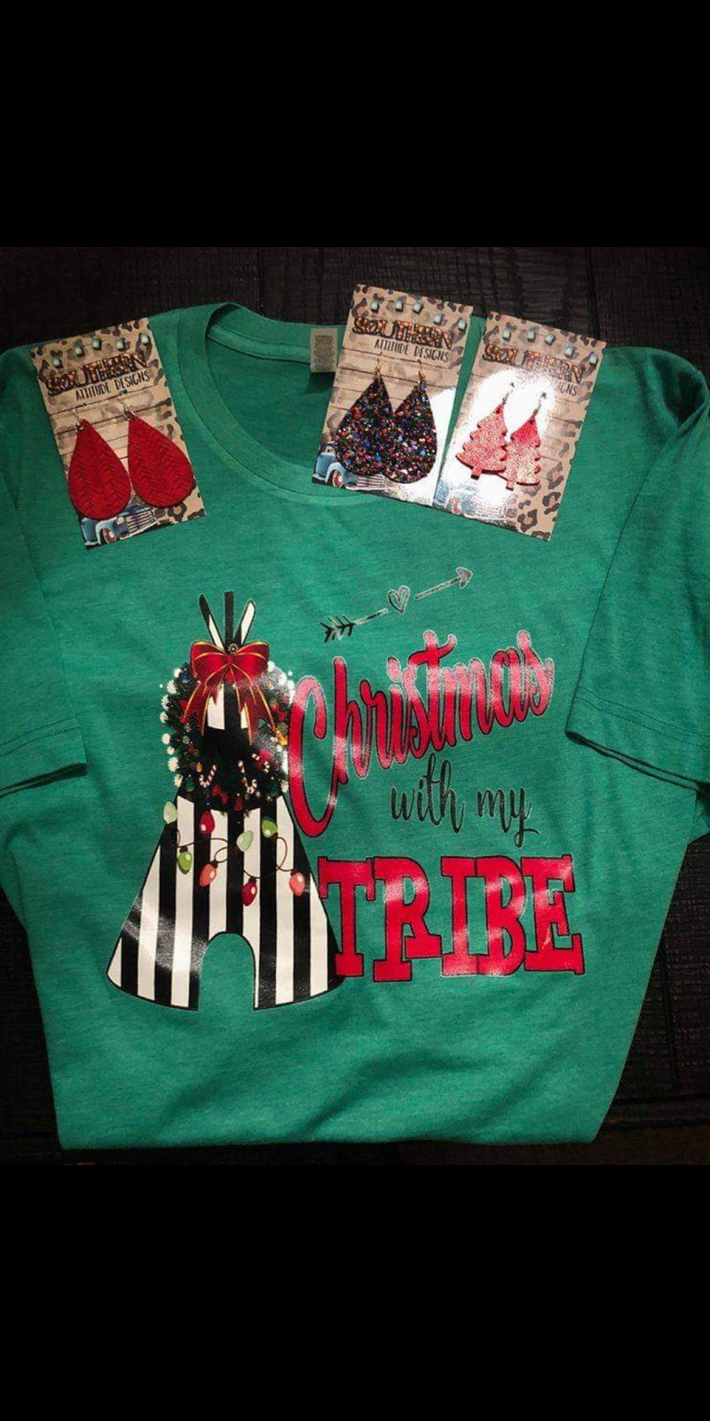 Christmas with my Tribe Top - Also in Plus Size