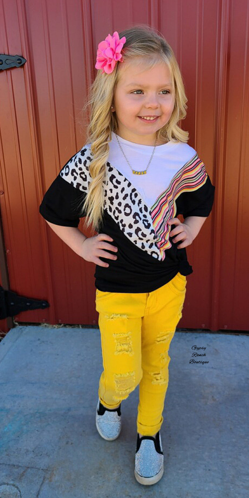 Kids Colorfully Split Top