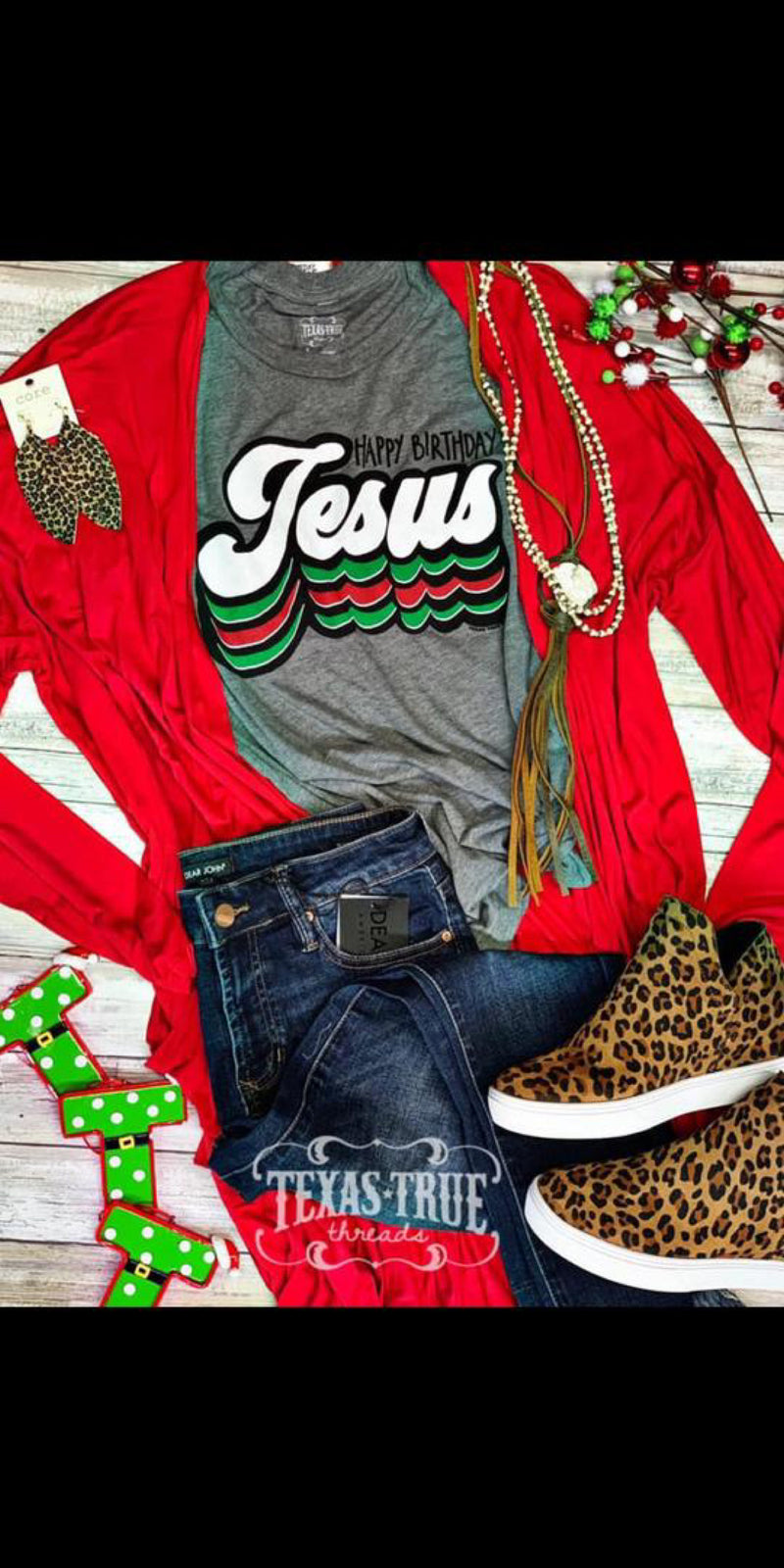 Happy Birthday Jesus Top - Also in Plus Size