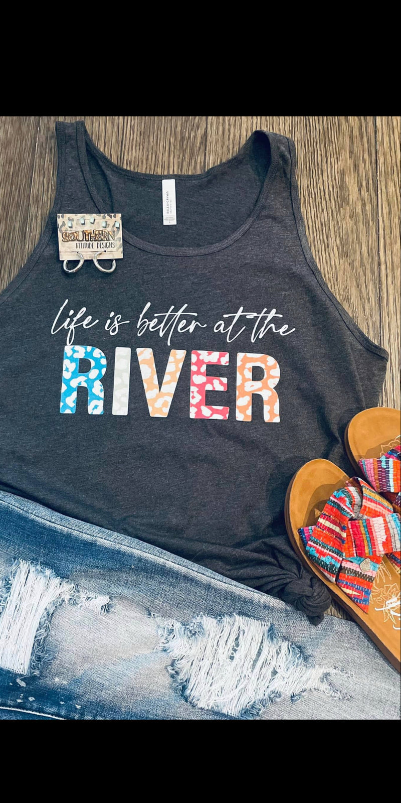 Life is Better at the River Tank Top - Also in Plus Size