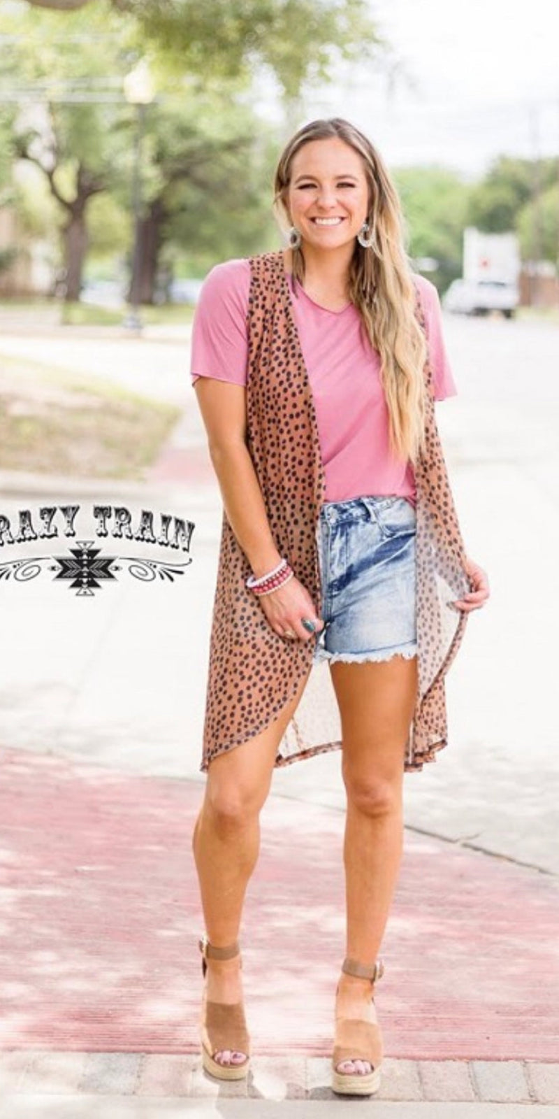 Spot On Leopard Vest  - Also in Plus Size