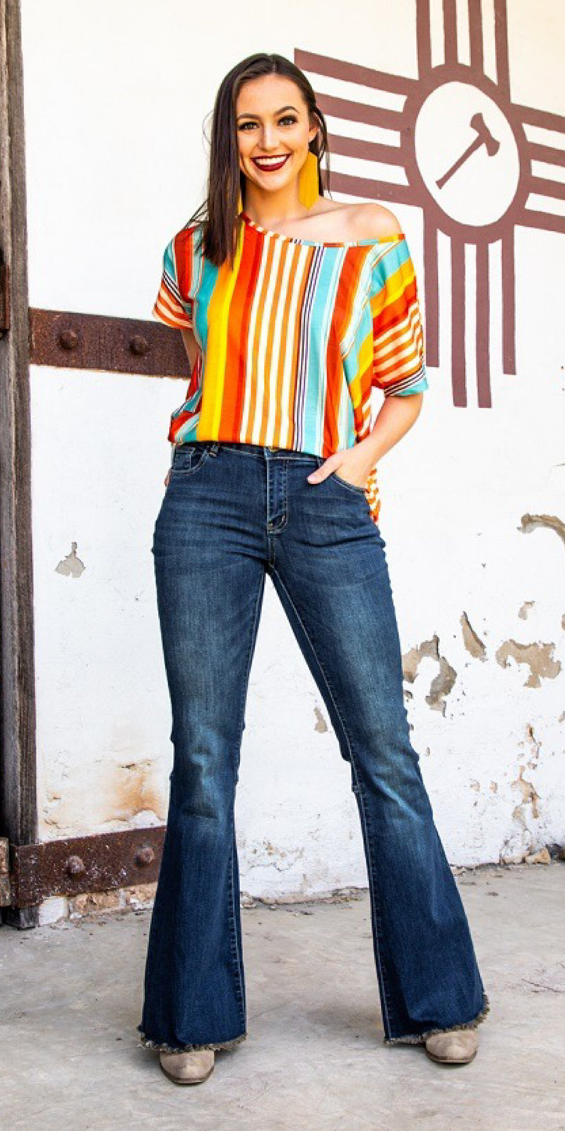 Tombstone Denim Flare Jeans