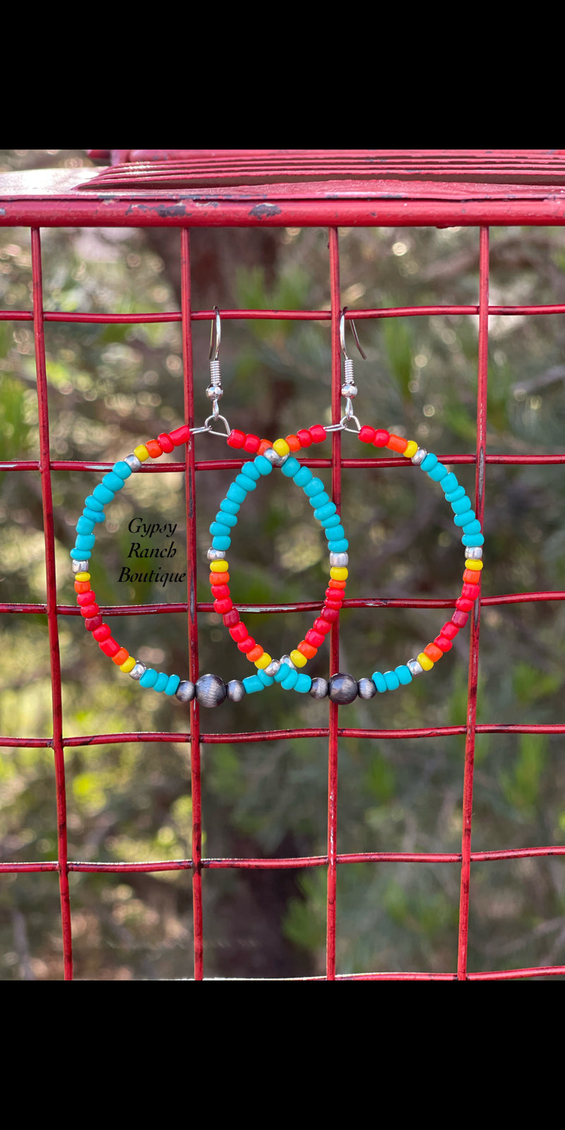 Peyton Beaded Hoop Earrings