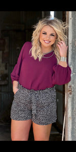Presley Black & White Shorts - Also in Plus Size