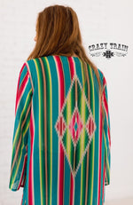 Siesta Serape Kimono Cardigan - Also in Plus Size