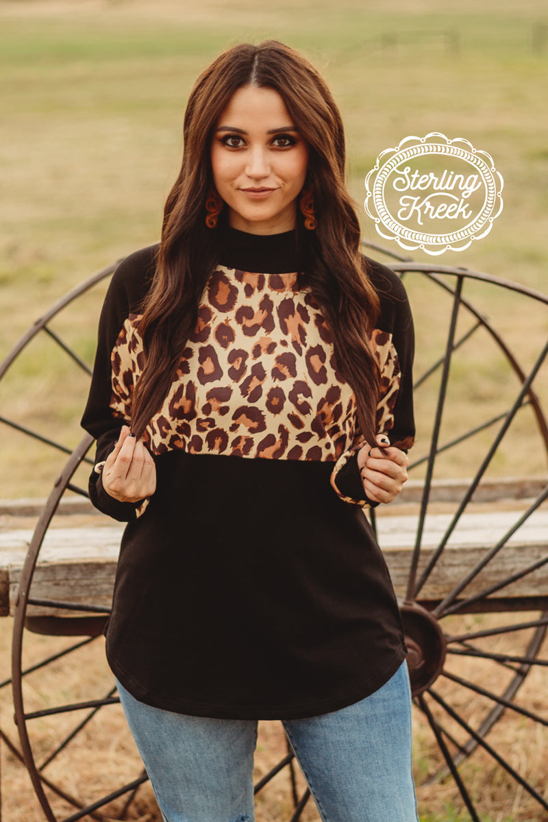 Kitlee Leopard Pullover - Also in Plus Size