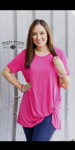Pink Knotty Top - Also in Plus Size