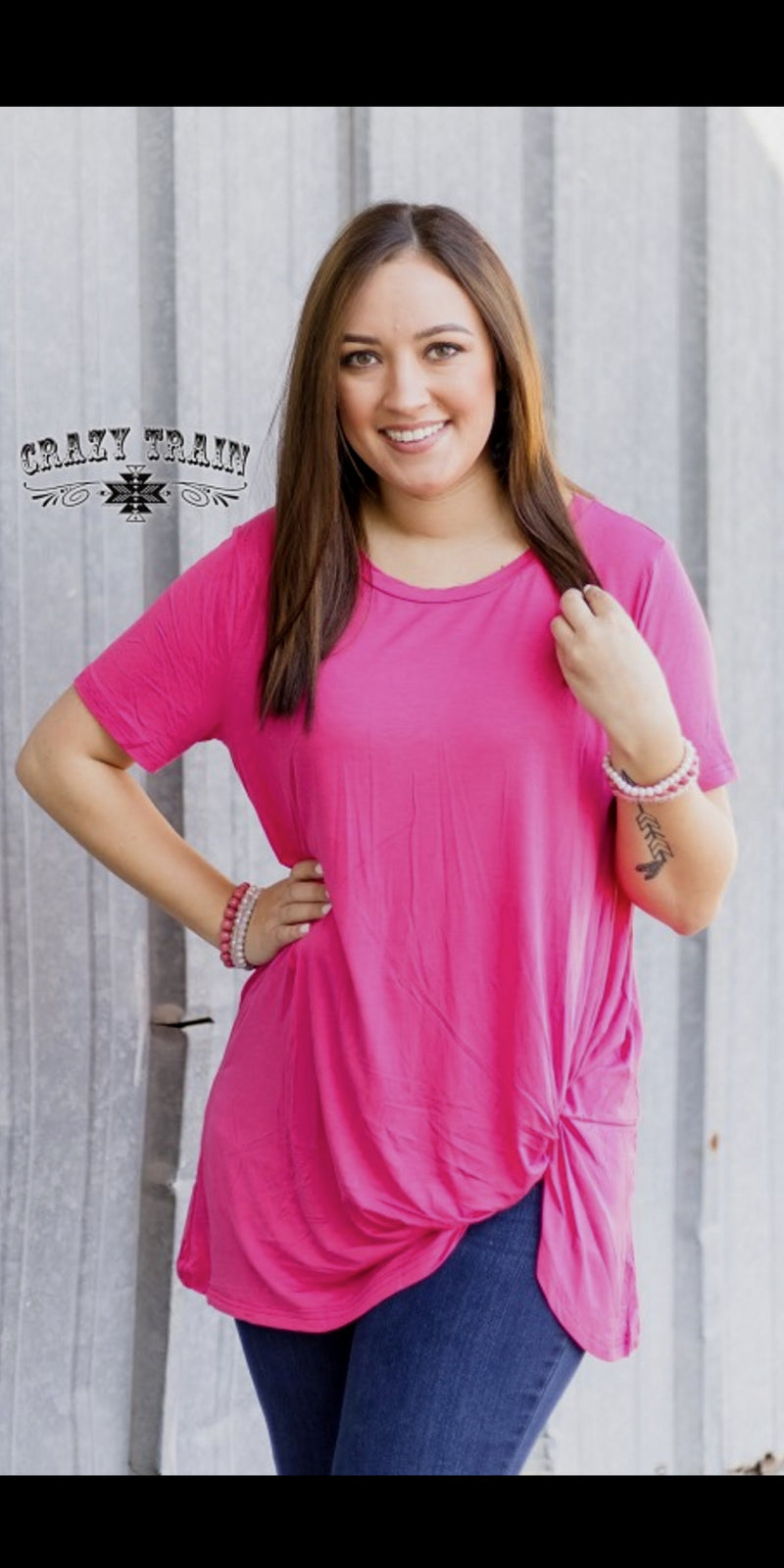 Pink Knotty Top - Also in Plus Size
