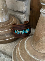 Hartley Jo Leather Turquoise Bracelet