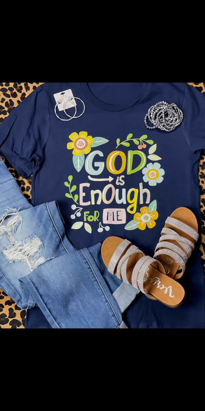 God is Enough For Me Top - Also in Plus Size