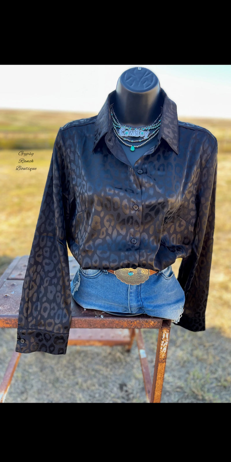 Smooth Moves Black Leopard Top - Also in Plus Size