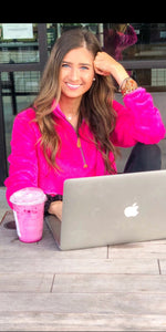 Hot Pink Ellie Pullover - Also in Plus Size