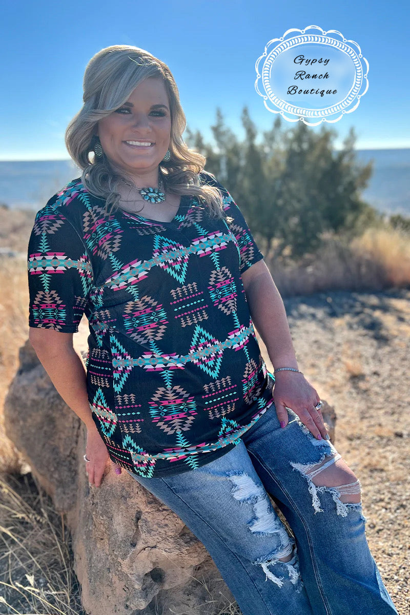 Dawson Creek Aztec Top - Also in Plus Size