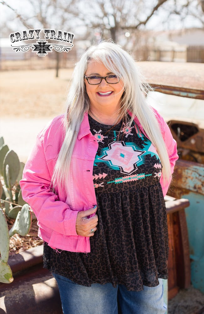 On A Mission Leopard Embroidered Tank Top - Also in Plus Size