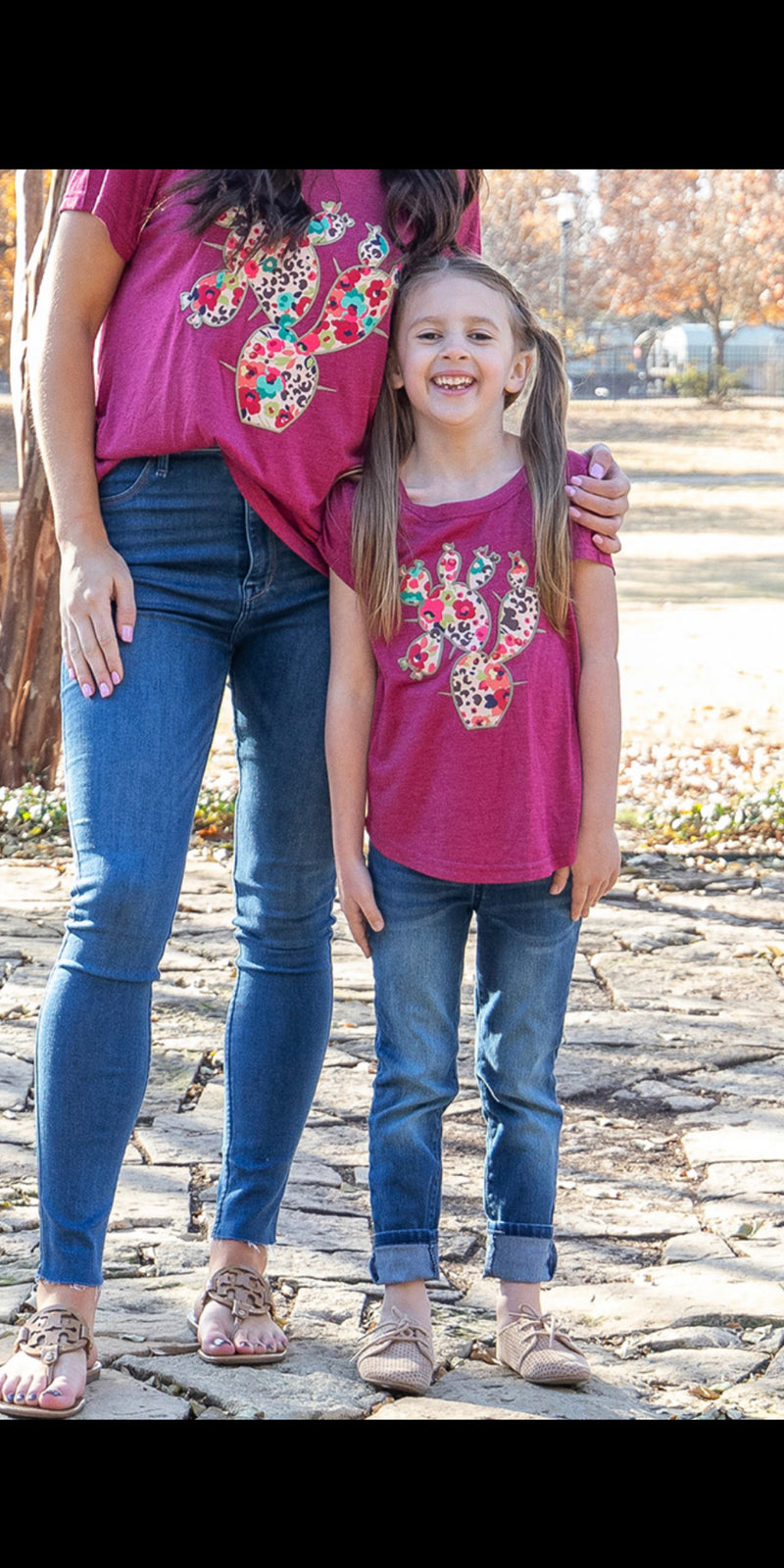 Kids LEOPARD & Floral Cactus Top