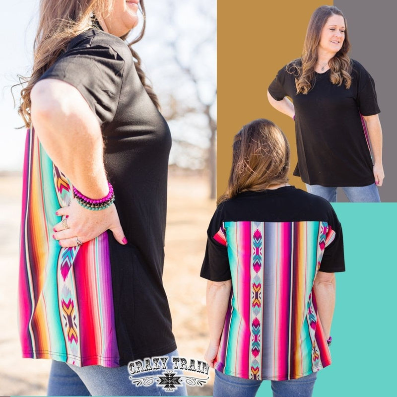 Back at It Serape Top - Also in Plus Size