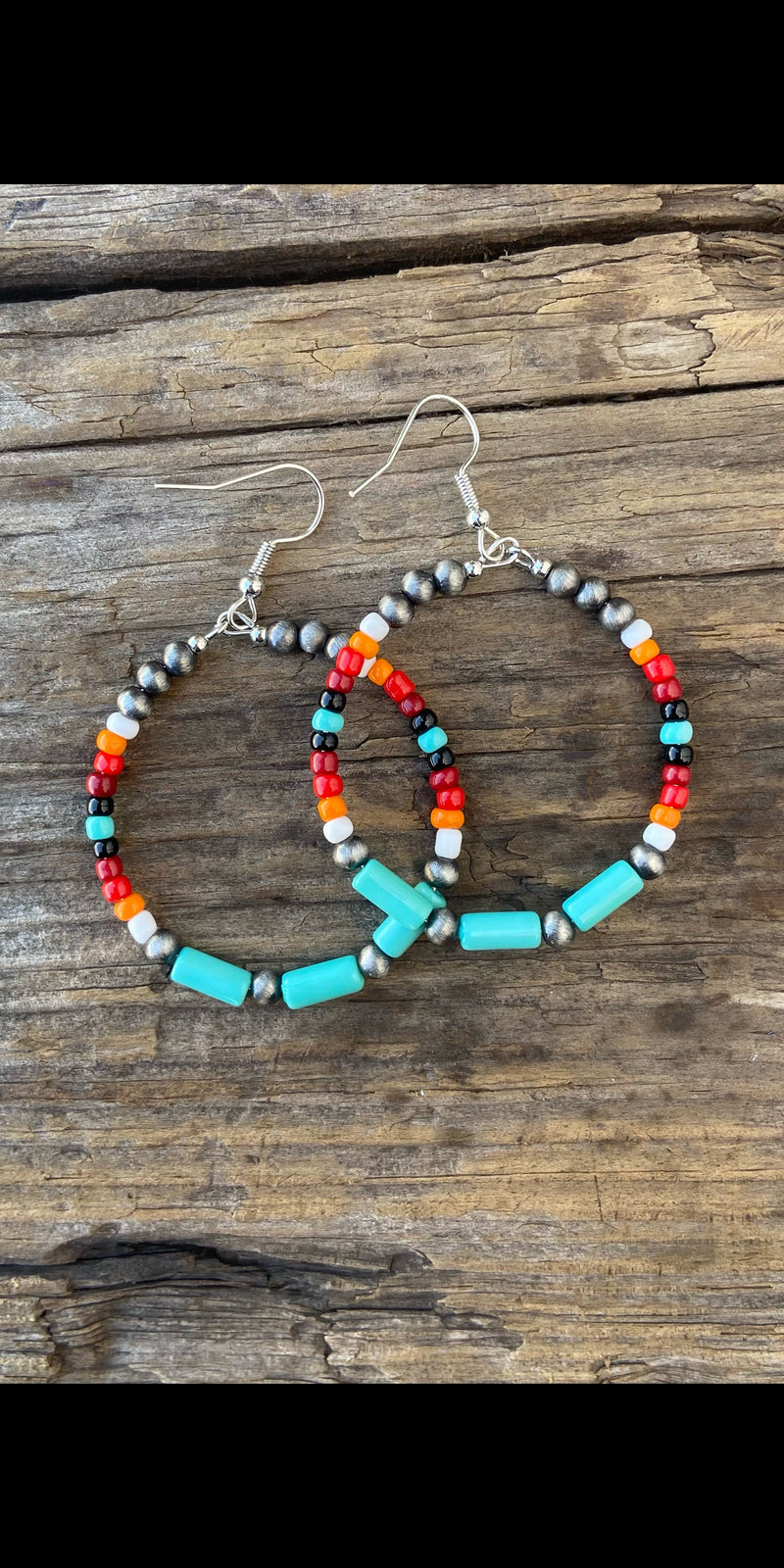 Ingrid Tribal Beaded Earrings