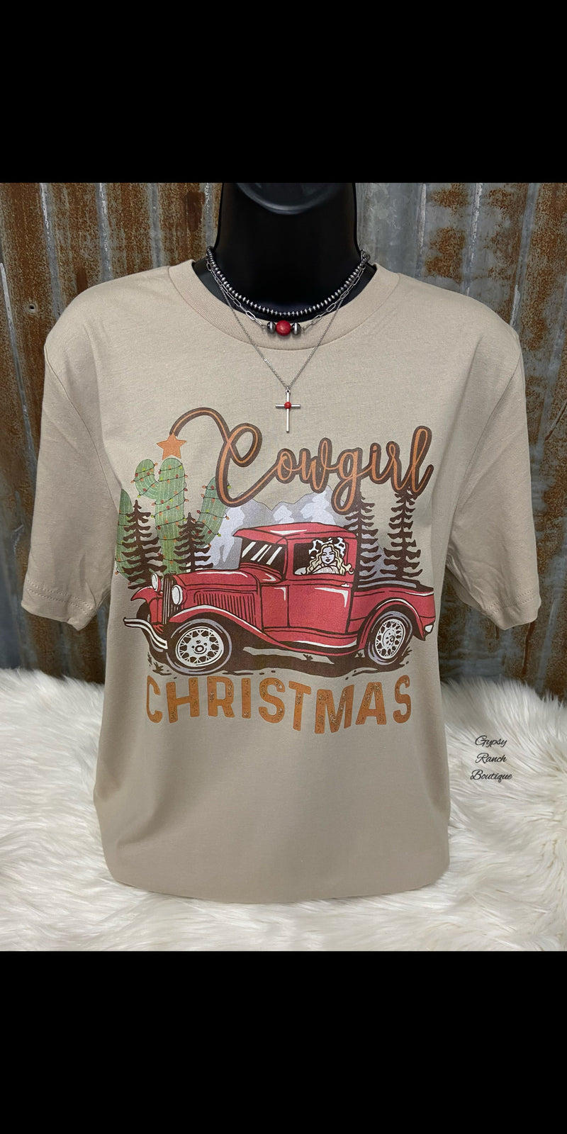 Cowgirl Christmas Top - Also in Plus Size