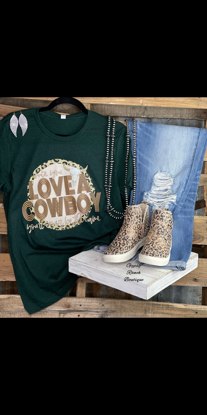 Once you Love a Cowboy Tee - Also in Plus Size