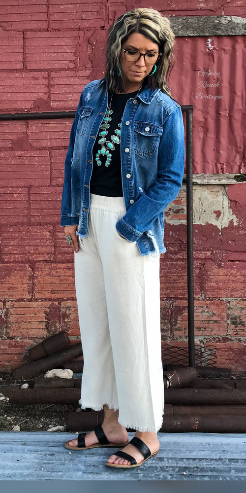 My Go To Cream Pants - Also in Plus Size