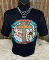 At The Cross Tooled Leather & Serape Tee - Also in Plus Size